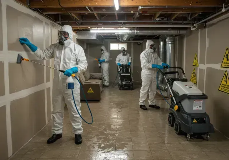 Basement Moisture Removal and Structural Drying process in Greeley, CO